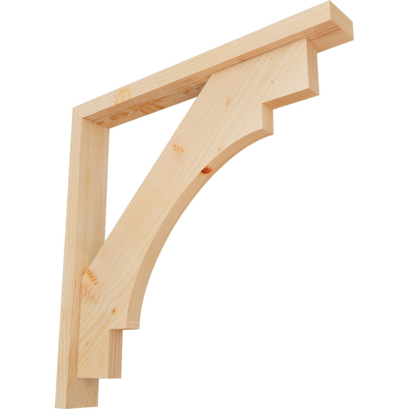 Support Merced Block avec support décalé, 28 po x 28 po, Sapin Douglas de l 3 1/2 (lisse)