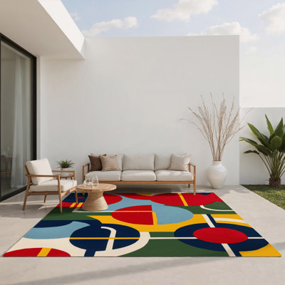 Jaunty Wobble Indoor And Outdoor Area Rug