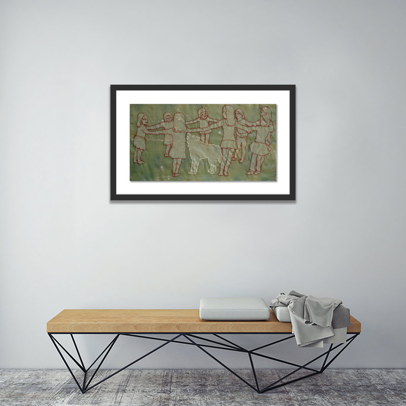 Jericho Print by Karin Bos, 24" H x 40" W x 2.5" D, Black