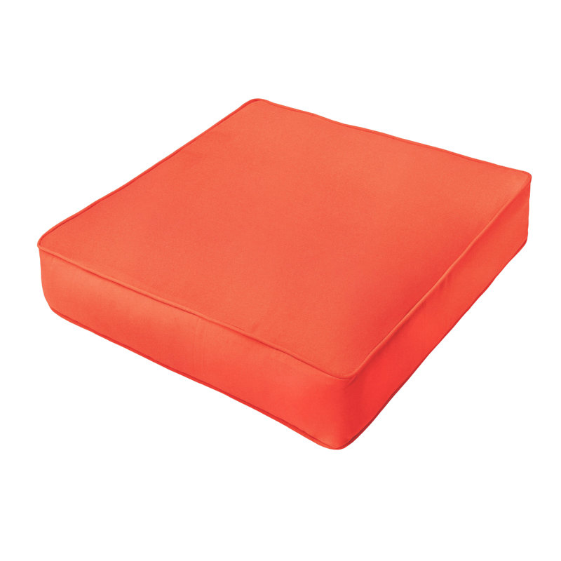 Whelan Indoor/Outdoor Dining Chair Cushion, 5" H x 23.5" W x 23" D, Coral