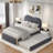 Upholstered Platform Bed with Twin Size Trundle Syrina-1453769128-1453769131