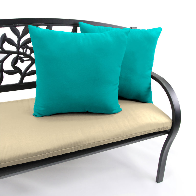 Sunbrella Outdoor Throw Pillow, Canvas Aruba