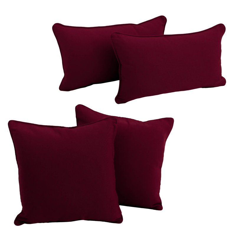Ensemble de coussins en sergé 4 pièces , Caramel