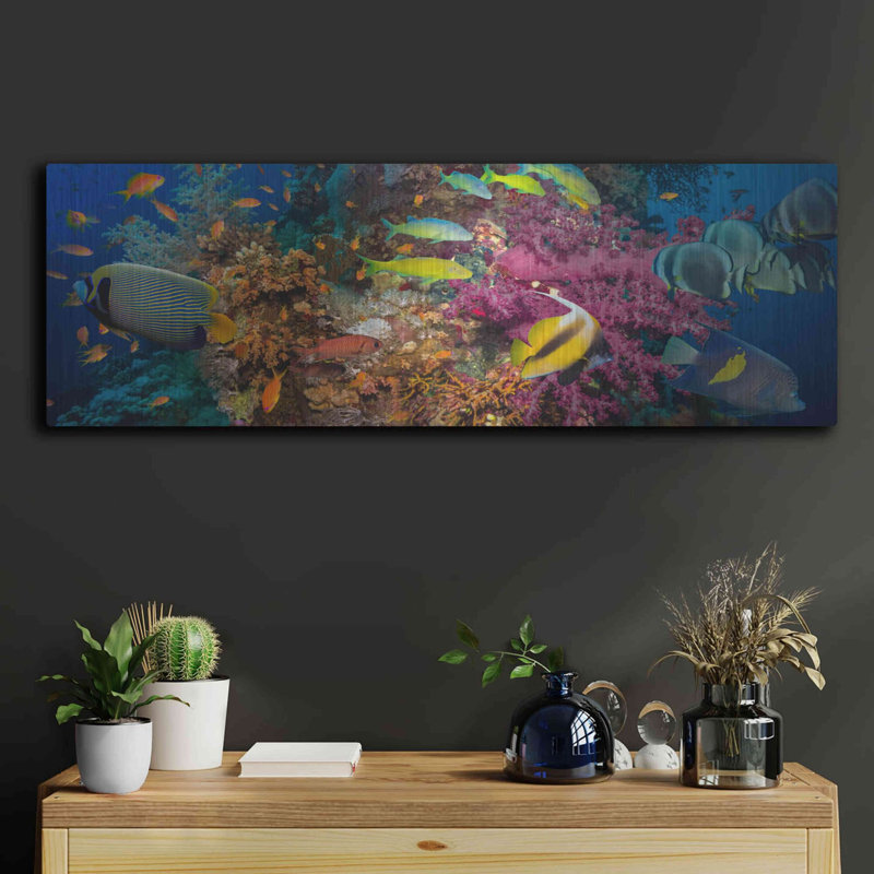 «Passage to Sea», art mural en métal, H 12 po x l 36 po