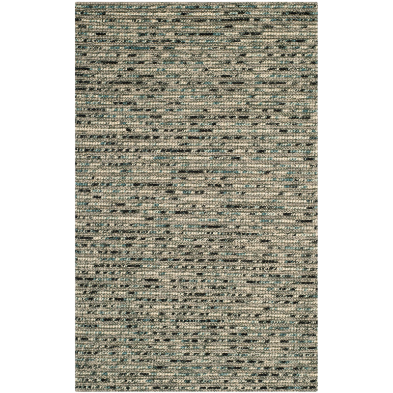 Ferrera Abstract Hand-Woven Jute/Sisal Area Rug, Rectangle 2' x 3'