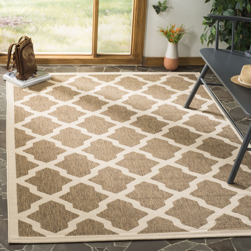 Herefordshire Performance Geometric Indoor/Outdoor Area Rug, Rectangle 8' x 11'