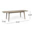 Table d'extérieur en bois de couleur grise - classique et extensible offrant amplement d'espace pour les repas