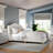 Martha Stewart Amelia Upholstered Platform Bed With Curved Headboard-97967493-97967494