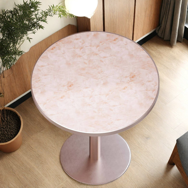Tables de salle à manger compactes (table seule, sans chaises, dessus et pieds inclus), cuisine moderne en marbre et métal