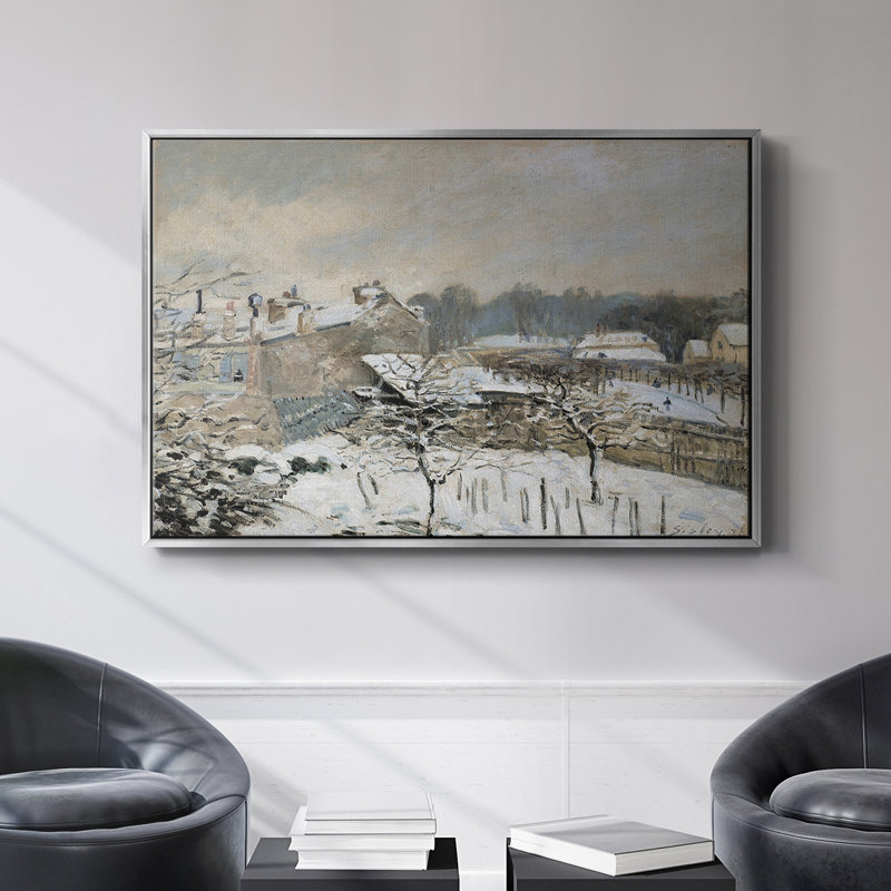 Paysage rétro - CCLxxix, H 17 po x l 25 po x P 2 po, Toile avec cadre flottant noir