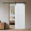 Porte de grange coulissante en bois aggloméré blanc 3/4 po 23 po x 84 po Crafted Modern-130899044