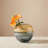 Manzer 7" Mouthblown Colored Amber Glass Table Vase-329916485-329916487