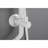 White Brass Shower Assembly With 10" Rain Showerhead Offering Enjoyable Time, 4 Hand Shower, Adjustable Slide Bar And Soap Dish For Bathroom Wall Equipment Having Showerhead, Mount-117429615