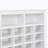 Design 24 Shoe Cubby Console, Modern Shoe Cabinet With Curved Base