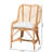 Brisco Modern Bohemian Rattan Dining Chair