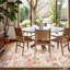 Tapis lavable à motif floral rétro avec envers antidérapant pour le salon, la chambre à coucher et la salle à manger-1166378663-1153398372
