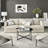 Abhaki Frame Faux Marble Top Coffee Table-154550901