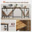66''Computer L-Shaped Metal Base Desk Corner Gaming Desk-2089015899