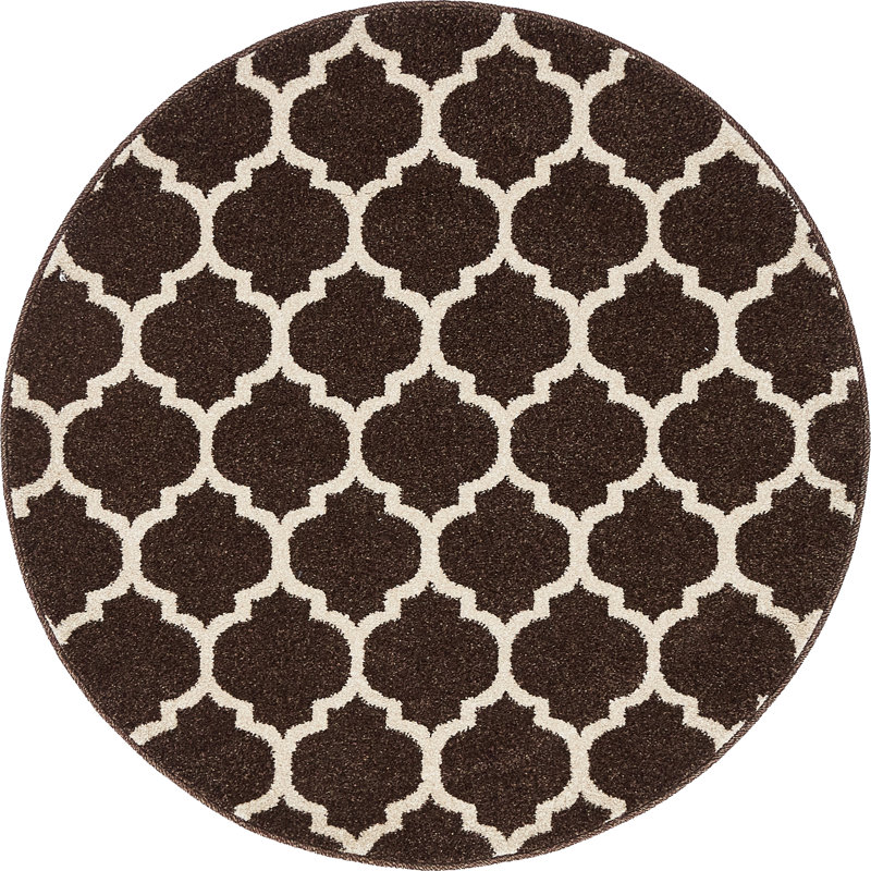 Molly Geometric Indoor Rug, Round 3'3"