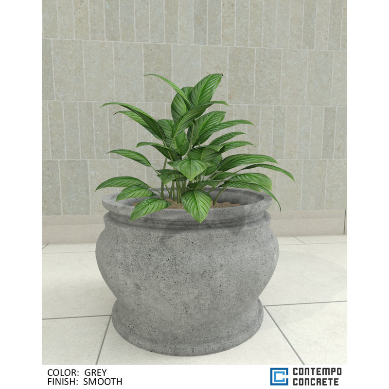 Hazel Planter, Smooth Gray