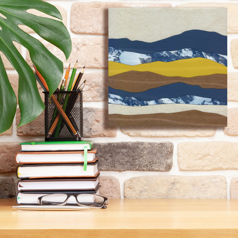 «Epic Graffiti» «Mountain Series 20» par Lorelle Rau, art mural sur toile, 12 po x 12 po