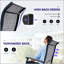 Chaise de patio pivotante en rotin à 360 ° (ensemble de 2)