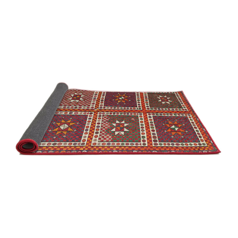 Tapis marron Southwestern, Rond 6 pi