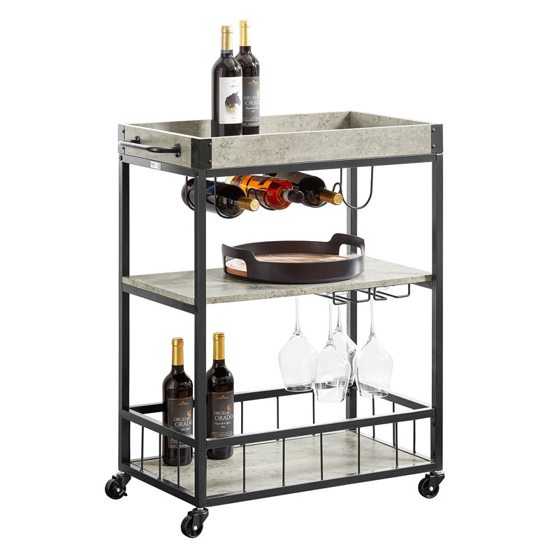 Loleta Metal Bar Cart