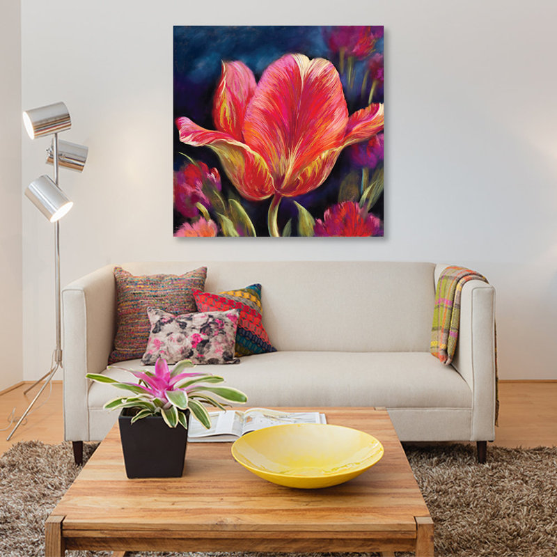 «Charisma», reproduction sur toile, H 18 po x l 18 po x P 1,5 po, Toile tendue, Pas de tapis