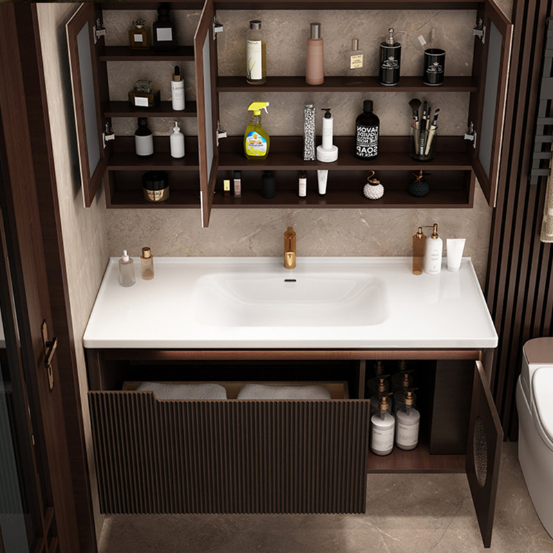Armoire de salle de bain rétro de style chinois