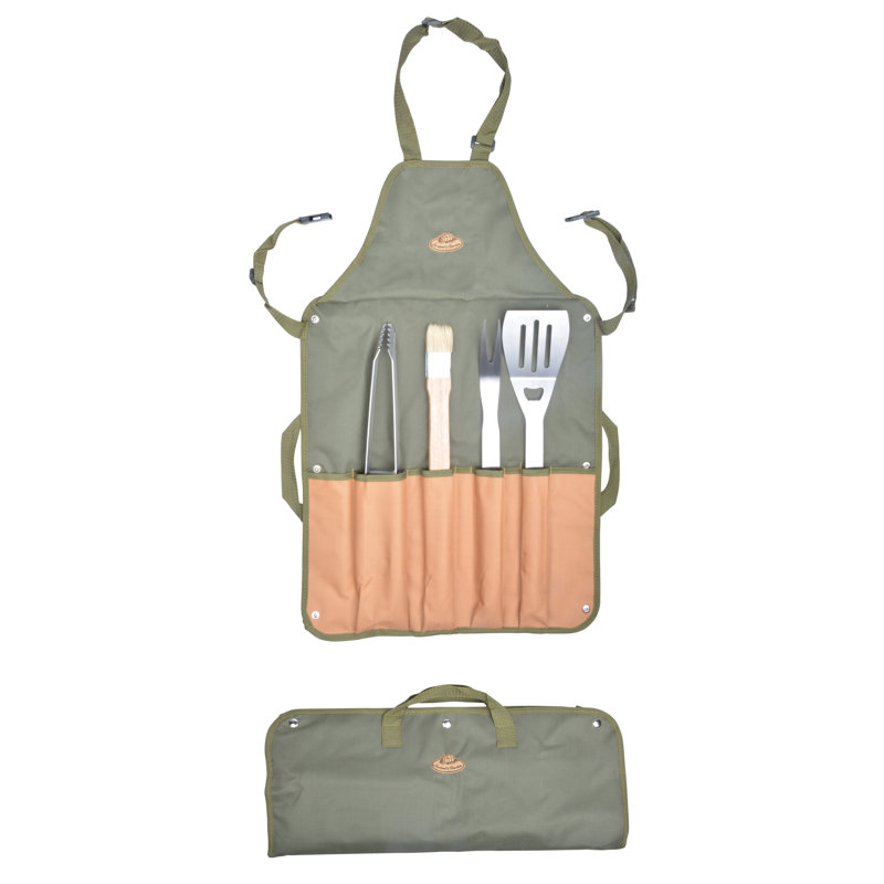 Linen BBQ Apron with Tools