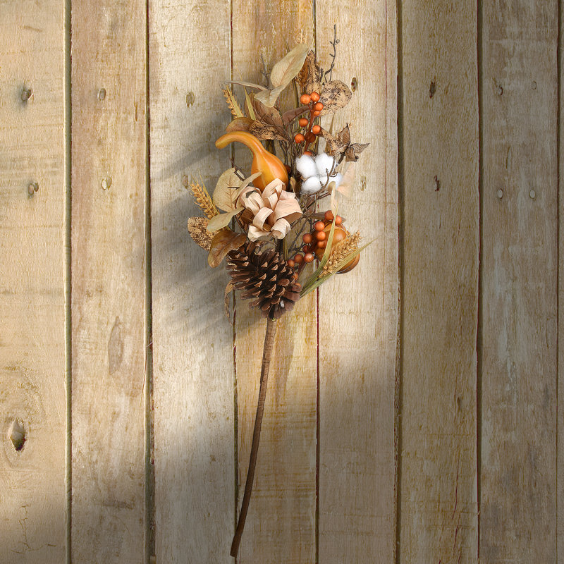 28" Autumn Pine Nut Spray