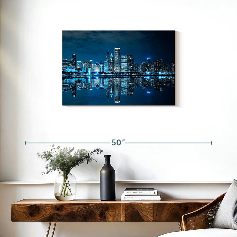 Sireci Chicago Bright Night, 20" H x 30" W