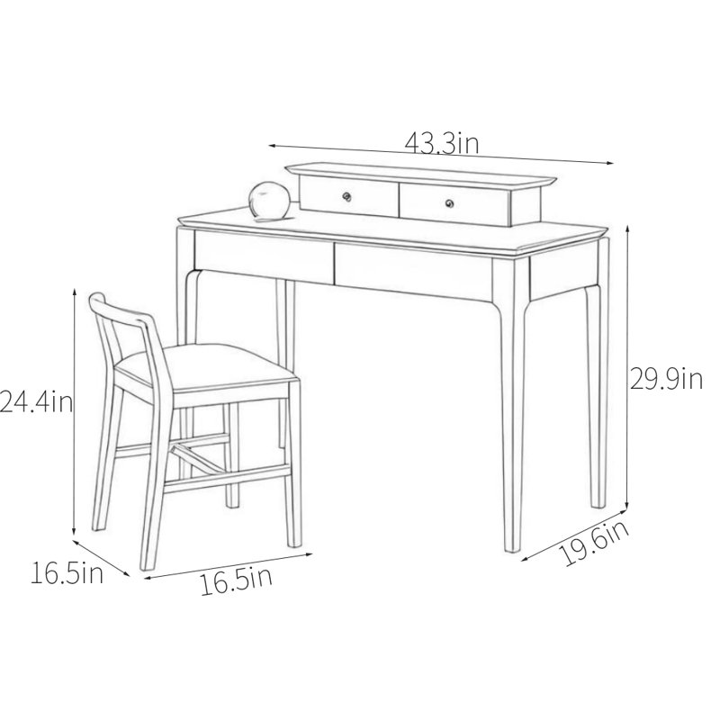 Simple Bedroom Solid Wood Dresser