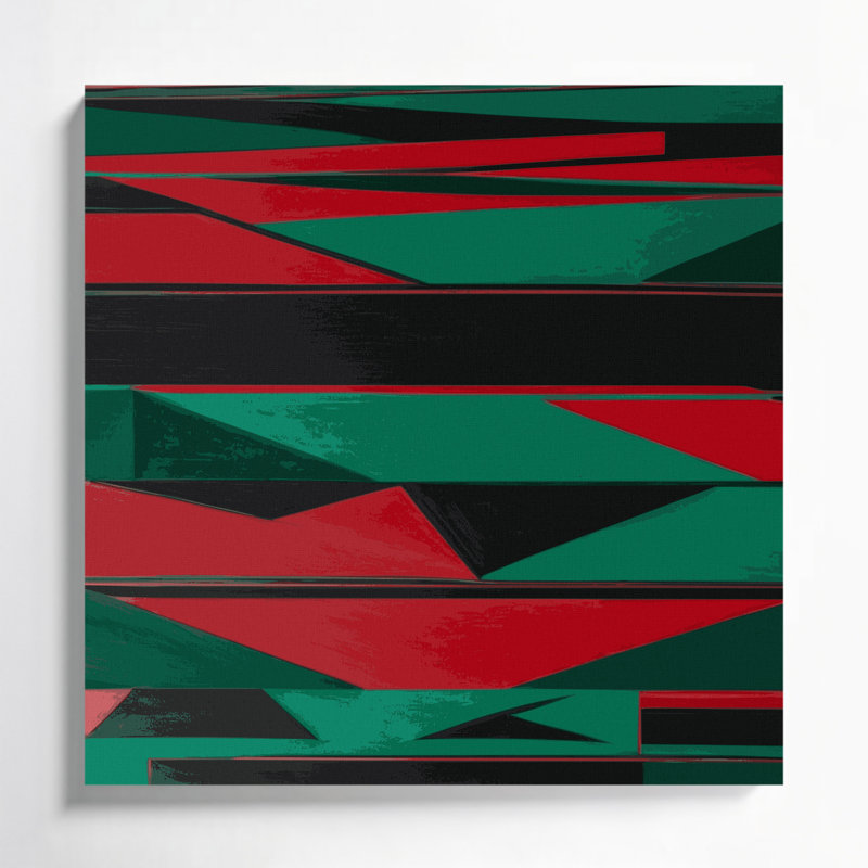 Art mural sur toile rigide Hard Edge 66, H 12 po x l 12 po