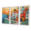 Maroc, ancien village, ensemble de décoration murale Casablanca-107183841-107183845