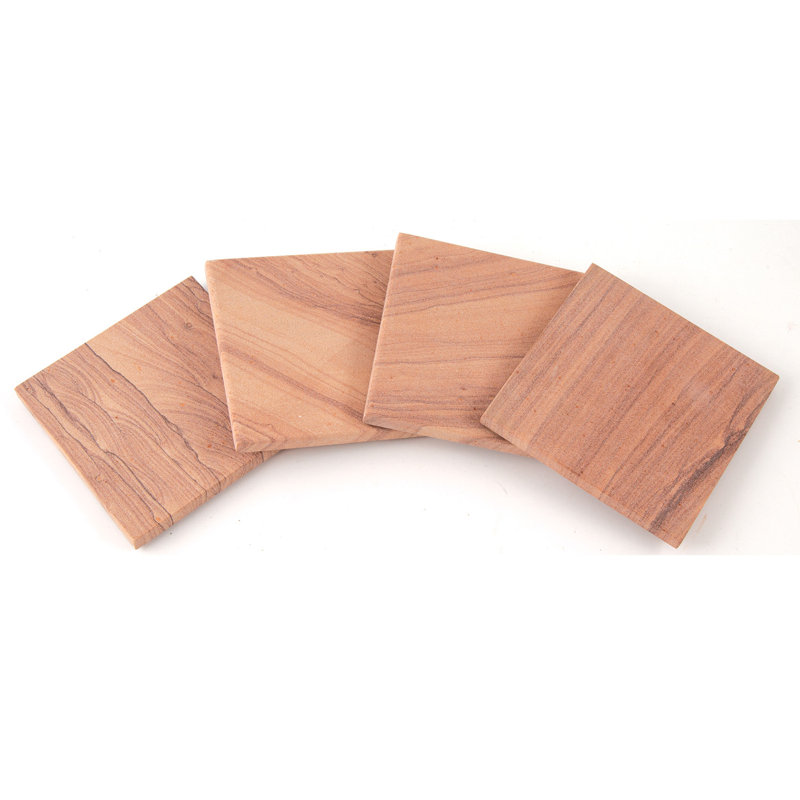 Stoneware Square 4 Piece Coaster Set