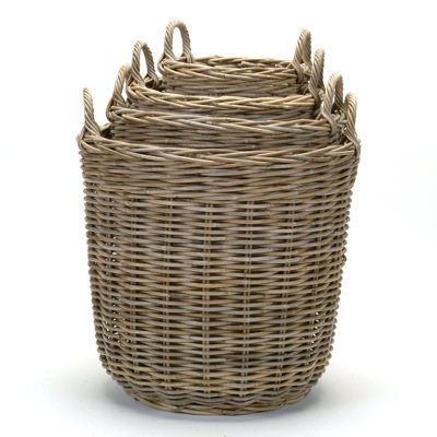 Ensemble de 4 paniers en rotin