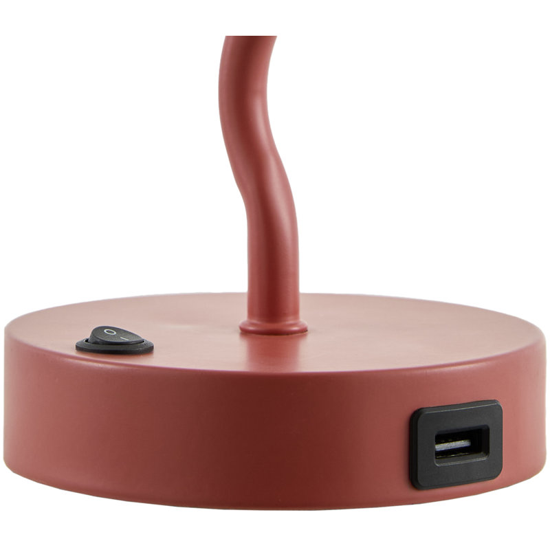 Pruter Table Lamp Set, Red