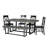 Amarapal 6 - Person Double Pedestal Dining Set-1629946070