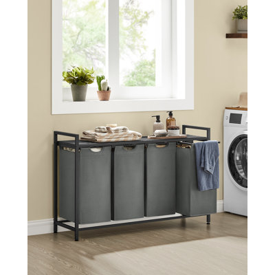 Wood Laundry Hamper with Handles