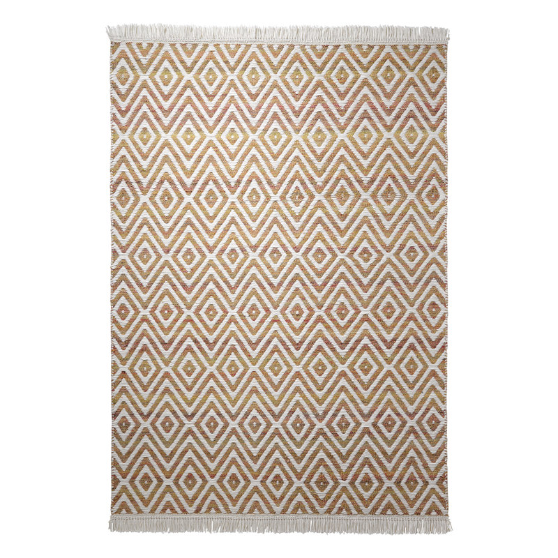 Vector Chevron Wool Hand Woven Area Rug, 60 x 110cm