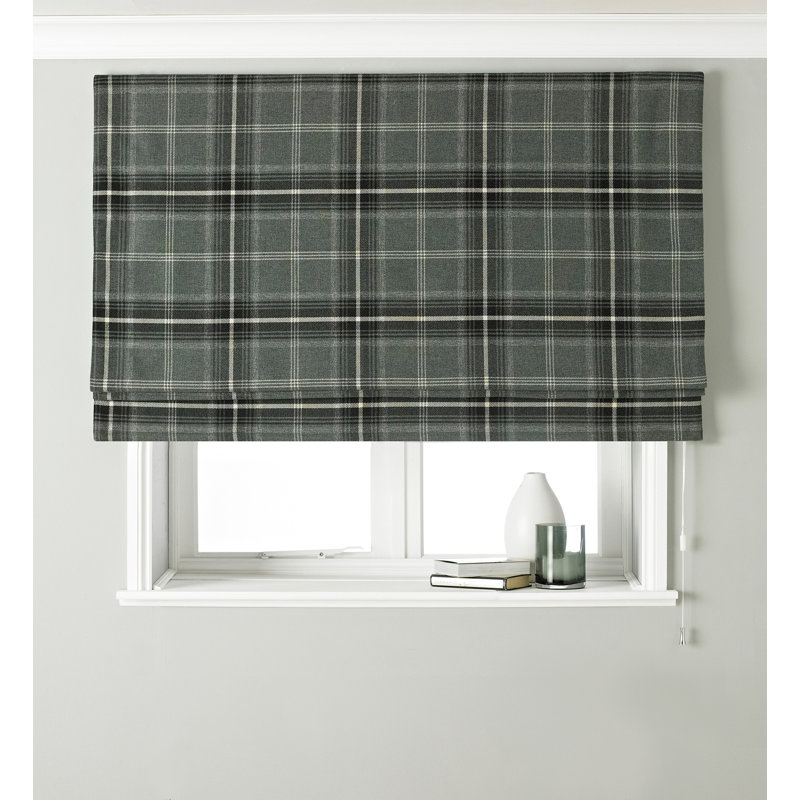 Alverson Blackout Roman Shade, 153cm W x 137cm L, Grey