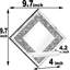 Chandelle murale diamant
