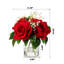 Roses en soie dans un vase-354699454