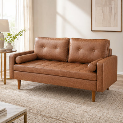 Aisha 69.7'' Faux Leather Sofa