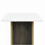 Vibe Haus, ensemble de 2 tables basses modernes et lumineuses, console de télévision moderne, tables centrales en bois avec plateau spacieux, armoire de rangement et tablettes réglables ouvertes pour le salon-1027663846