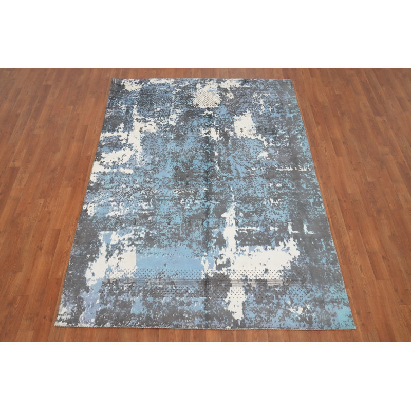 Handmade Abstract Oriental Rug 5x7