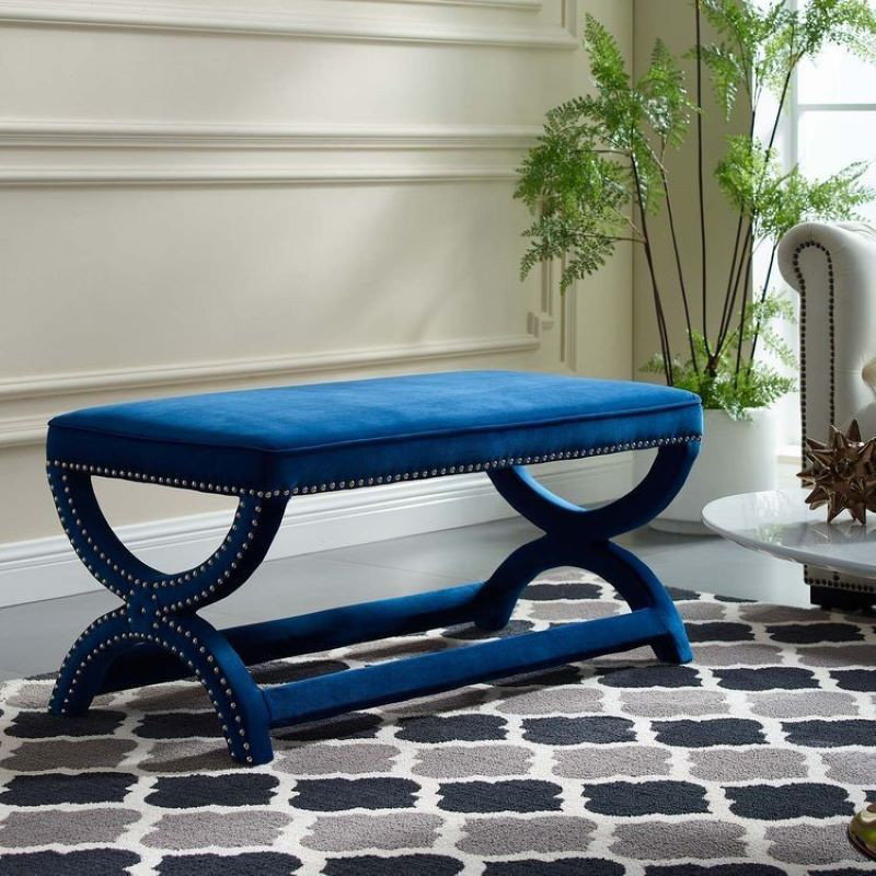 Pouf, Bleu très foncé