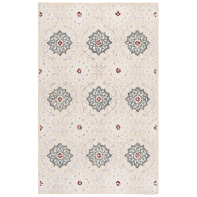 Metro 894 Hand Tufted 85% Wool; 15% Cotton Damask Rug